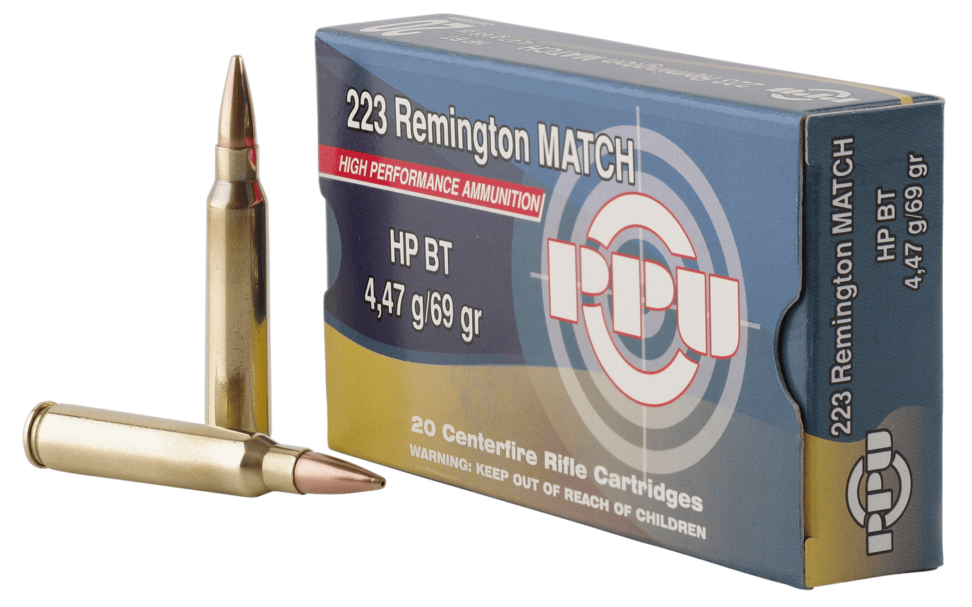 PPU Ppu Match, Ppu Ppm2231     223          69 Hpbt Match   20/50 Ammo