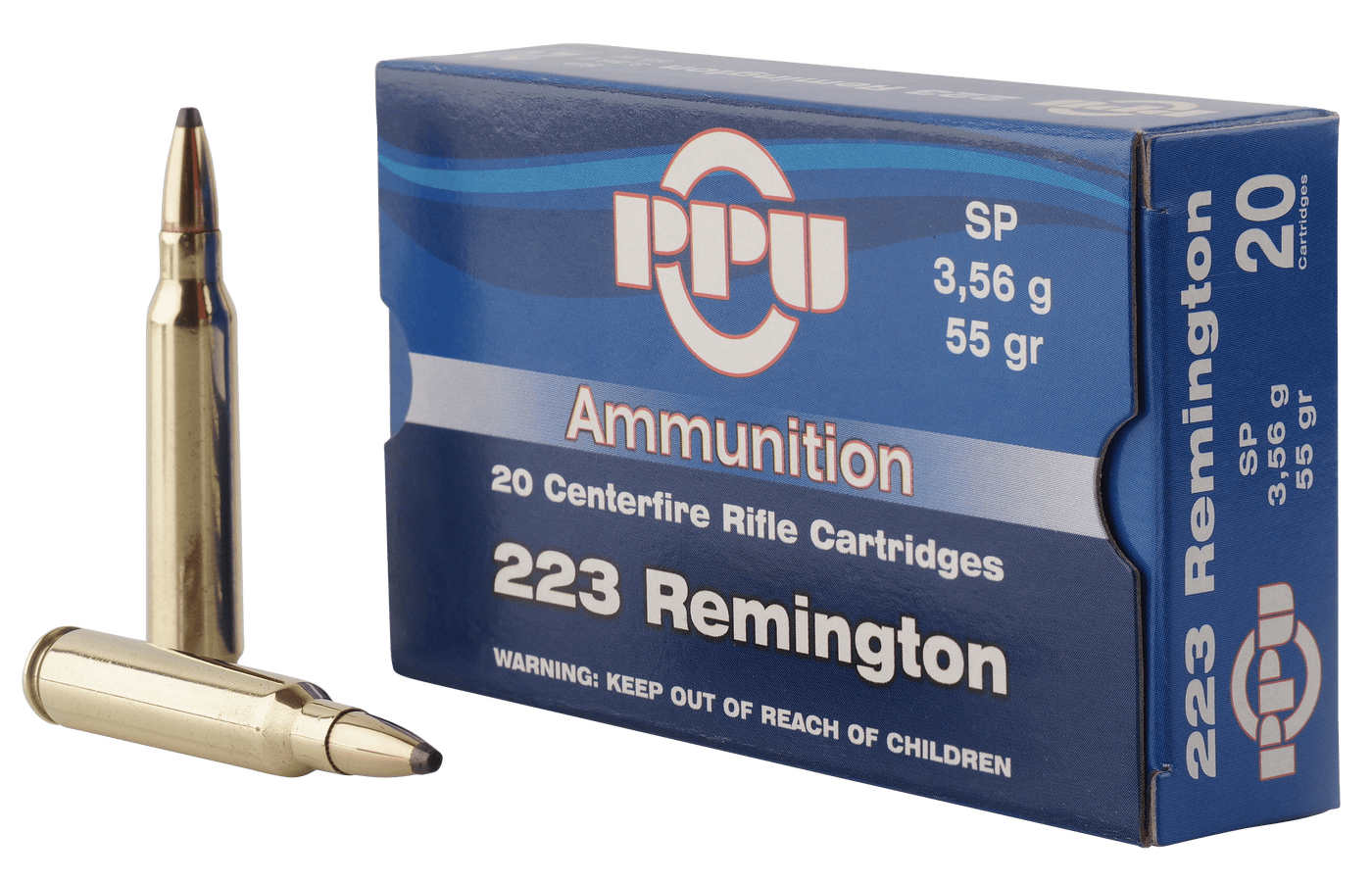 PPU Ppu Standard Rifle, Ppu Pp223s      223          55 Sp           20/50 Ammo