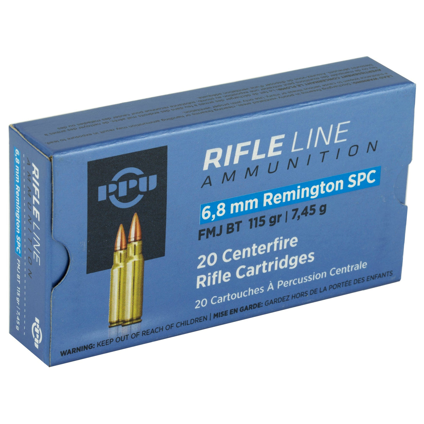 Prvi Partizan Ppu 6.8spc Fmjbt 115gr 20/1000 Ammunition