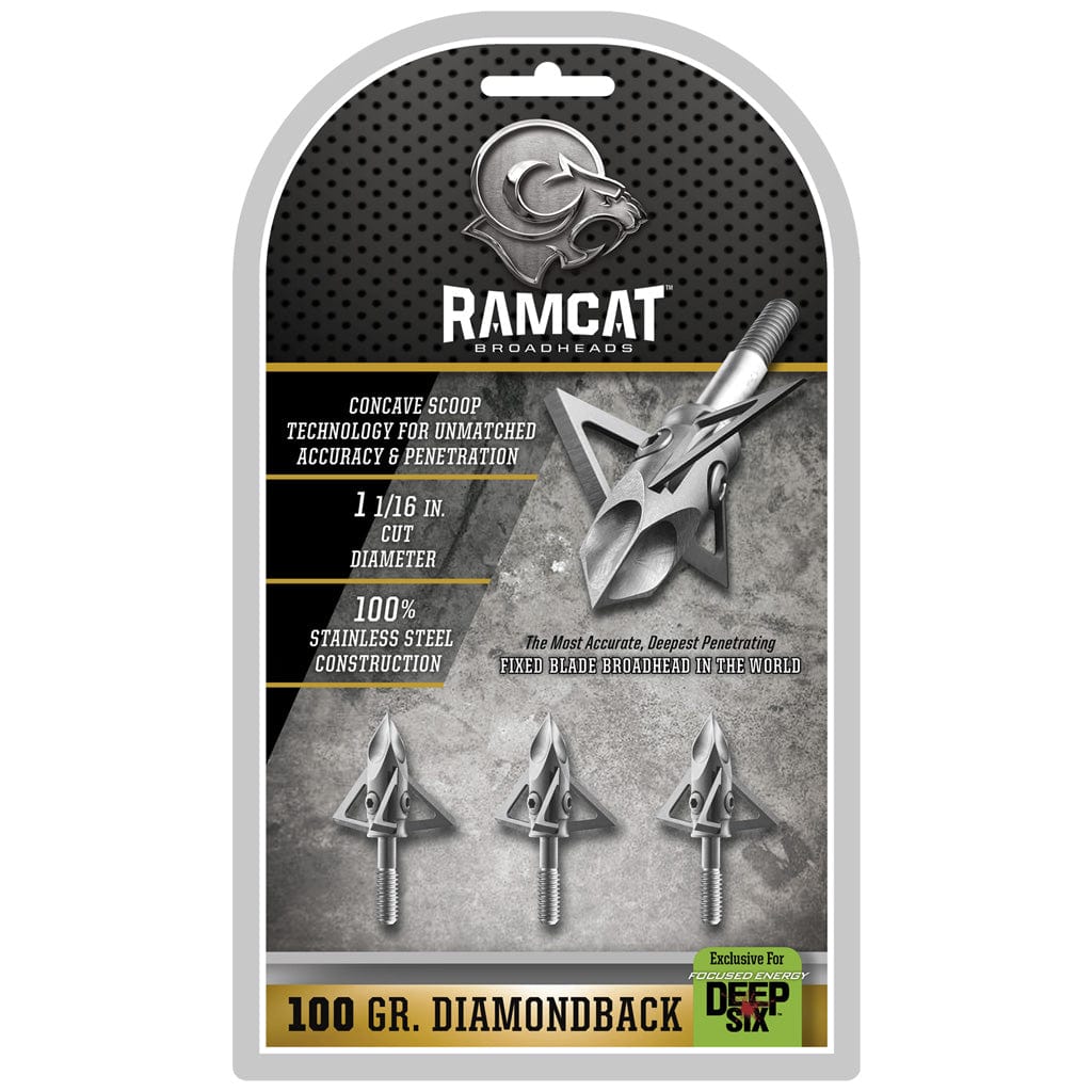 Ramcat Ramcat Diamondback Deep Six 100 Gr. 3 Pk. Broadheads