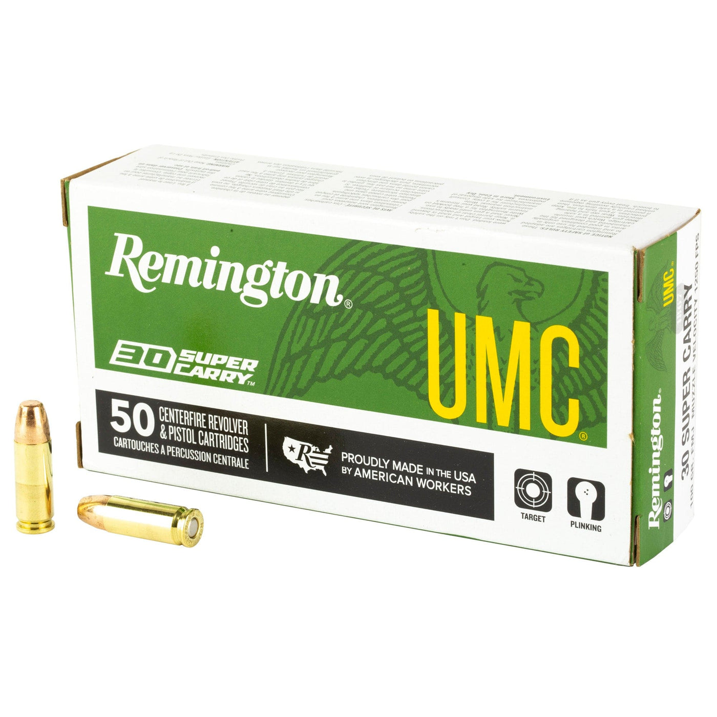 Remington Ammunition Rem 30 Super Carry 100gr Fmj 50/1000 Ammo