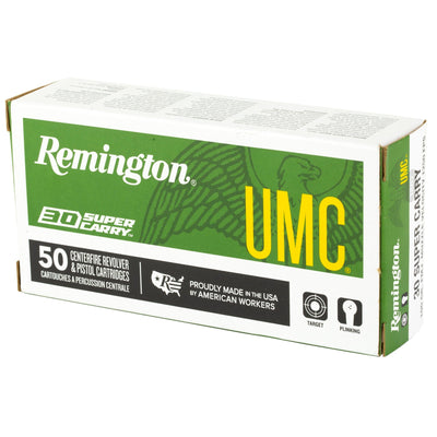 Remington Ammunition Rem 30 Super Carry 100gr Fmj 50/1000 Ammo