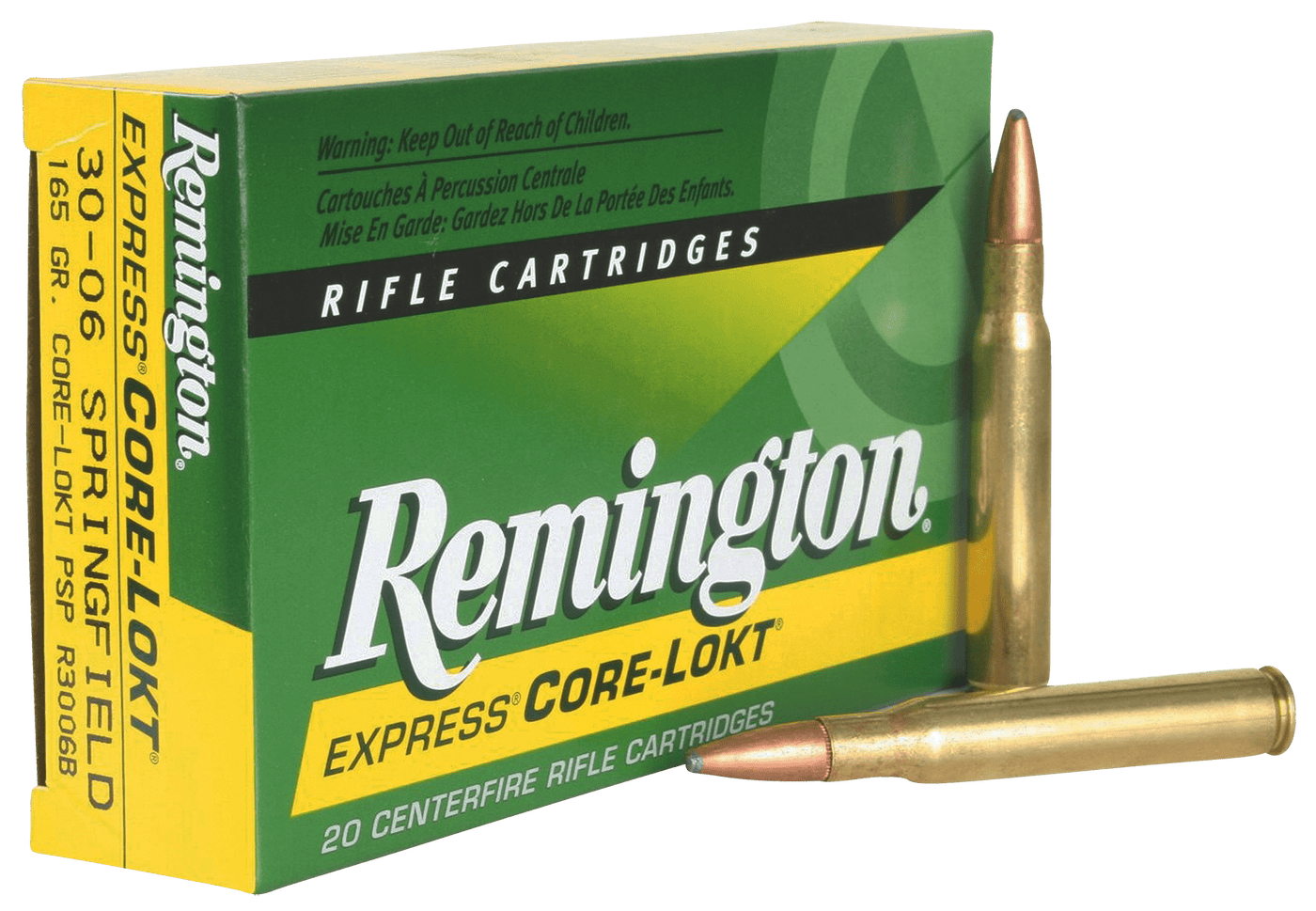 Remington Ammunition Remington Core-lokt Centerfire Rifle Ammo 30-06 Sprg. 165 Gr. Core-lokt Psp 20 Rd. Ammo