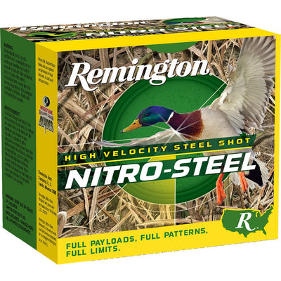 Remington Ammunition Remington Nitro Steel High Velocity Magnum Loads 12 Ga. 3 In. 1 3/8 Oz. 2 Shot 1300 Fps 25 Rd. Ammo