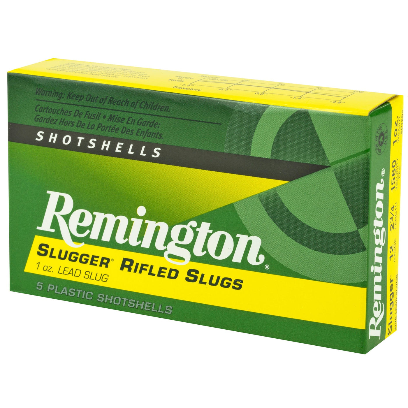 Remington Ammunition Remington Slugger 12ga 2.75" - 5rd 50bx/cs 1oz Rifled Slug Ammo
