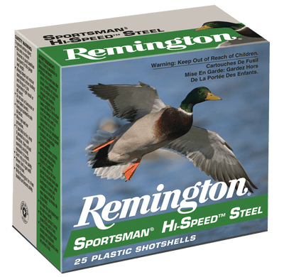 Remington Ammunition Remington Sportsman Hi-speed Steel Loads 12 Ga. 3 In. 1 1/8 Oz. 2 Shot 25 Rd. Ammo