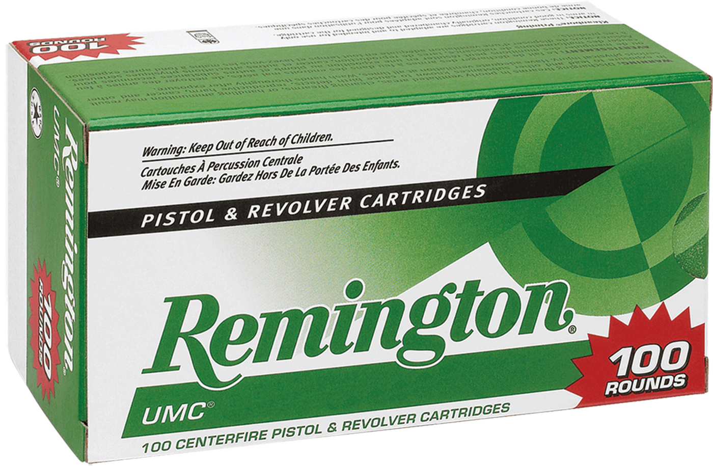 Remington Ammunition Remington Umc Handgun Ammo 38 Spl. 125 Gr. Jhp 100 Rd. Ammo
