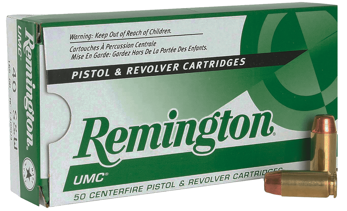 Remington Ammunition Remington Umc Handgun Ammo 40 S&w 165 Gr. Fmj 50 Rd. Ammo