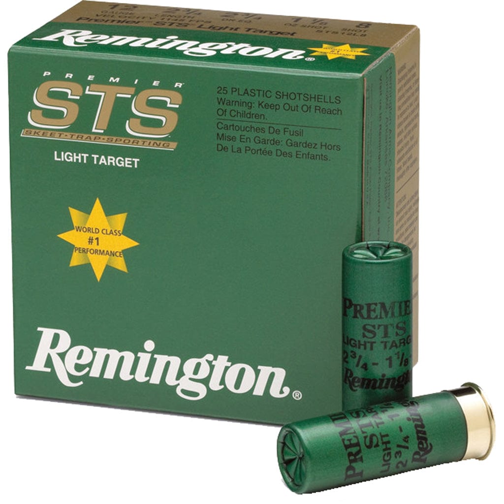 Remington Remington Premier Sts Sporting Clays Target Load 12 Ga. 2.75 In. 2 3/4 Dr. 1 1/8 Oz. 8 Shot 250 Rd. Ammunition
