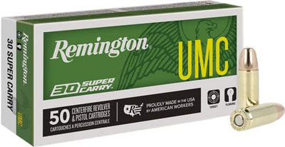 Remington Remington Umc Handgun Ammo 30 Super Carry 100 Gr. Fmj 50 Rd. Ammo