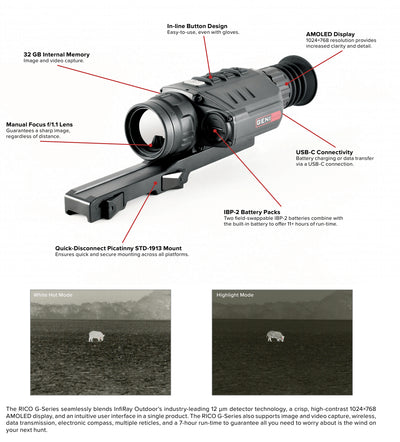 Iray Usa RICO G 640 3X 50mm Thermal Weapon Sight