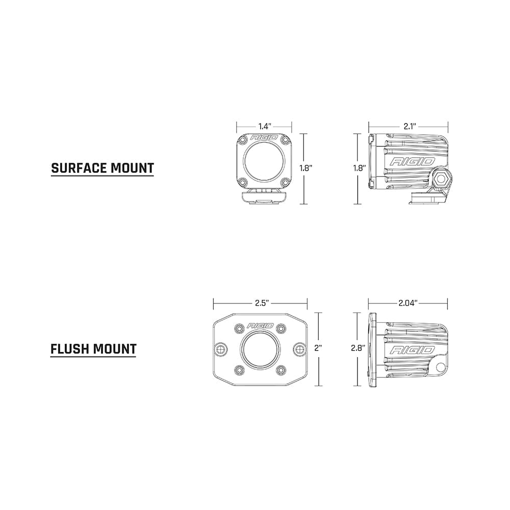 RIGID Industries RIGID Industries Ignite Surface Mount Spot - Single - Black Lighting