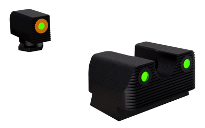 RIVAL ARMS Rival Arms Tritium Night Sgt - Set For Glock 17/19 W/org Ring Firearm Accessories