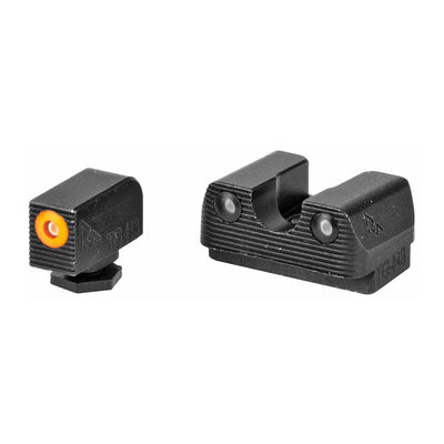 RIVAL ARMS Rival Arms Tritium Night Sgt - Set For Glock 17/19 W/org Ring Firearm Accessories