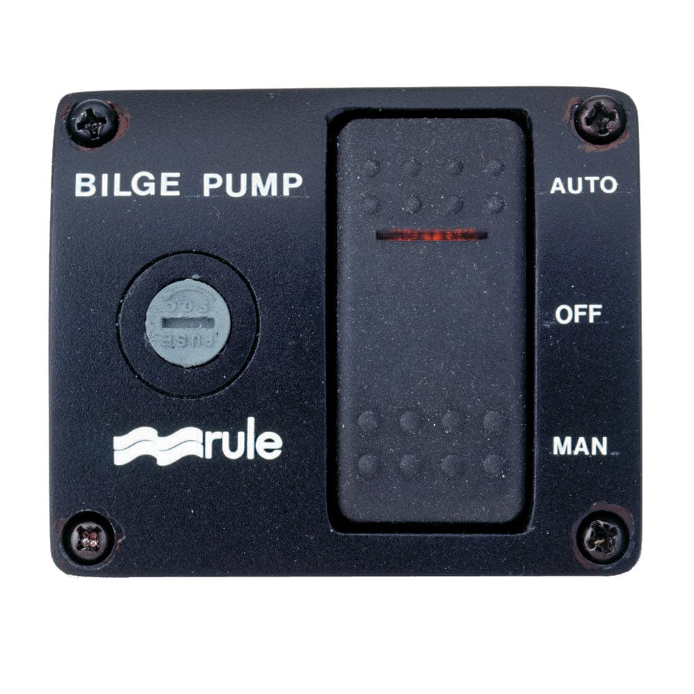 Rule Rule Deluxe 3-Way Lighted Rocker Panel Switch Marine Plumbing & Ventilation