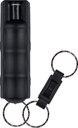 Sabre Sabre 3-in-1 Key Chain Pepper Spray Black Hardcase With Quick Release Key Ring Non-Lethal Defense