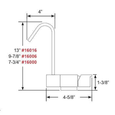 Scandvik Scandvik Geometric Style Fold Down Mixer - 7.75" Height Marine Plumbing & Ventilation