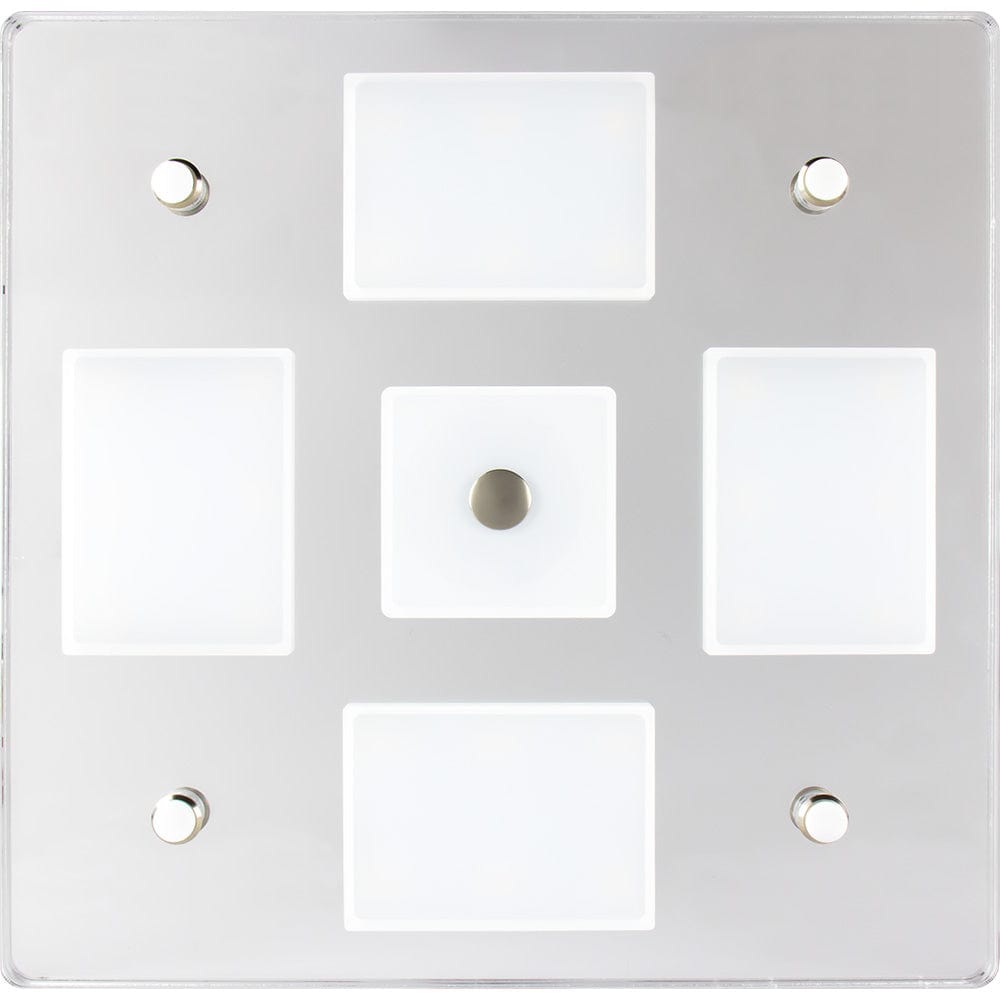 Sea-Dog Sea-Dog Square LED Mirror Light w/On/Off Dimmer - White & Blue Lighting