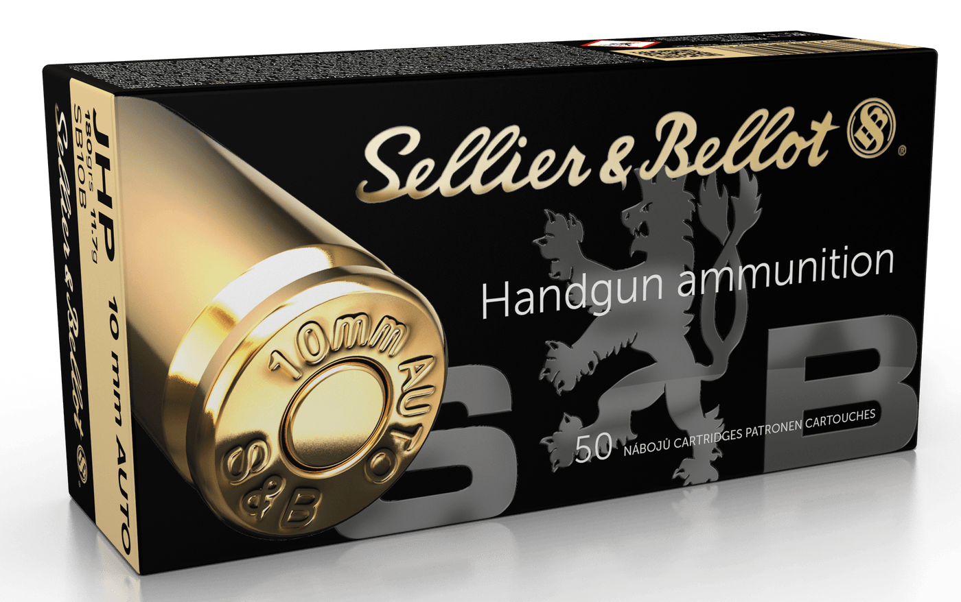 Sellier & Bellot S&b 10mm 180gr Jhp 50/1000 Ammo