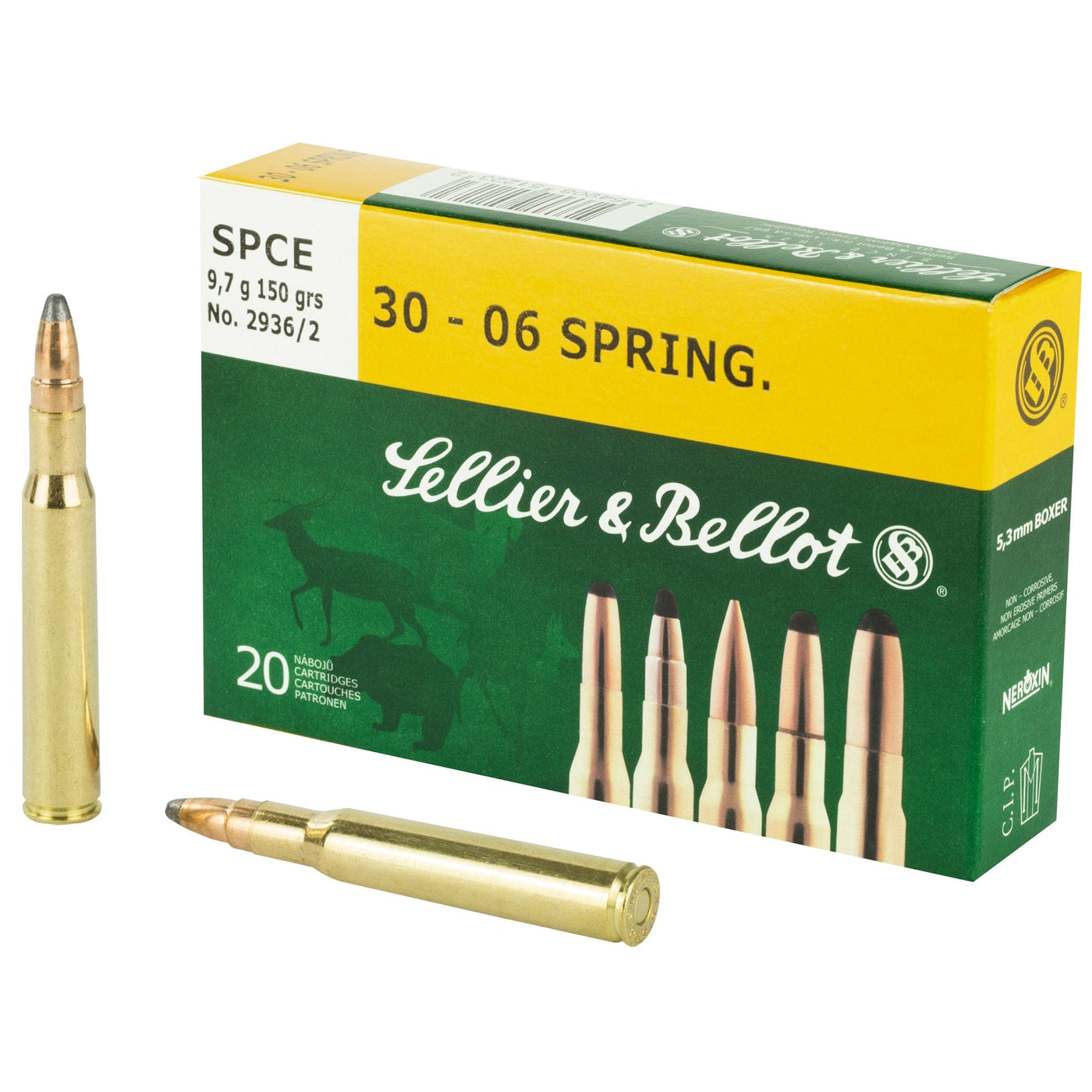Sellier & Bellot S&b 30-06 150gr Spce 20/400 Ammunition