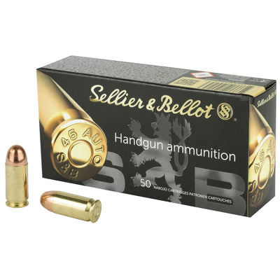Sellier & Bellot S&b 45 Acp 230gr Fmj-rn - 50rd 20bx/cs Ammo