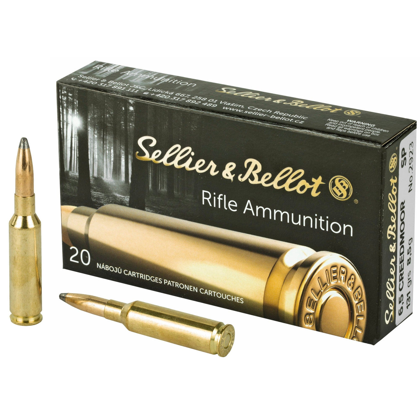 Sellier & Bellot S&b 6.5creed 131gr Sp 20/500 Ammunition