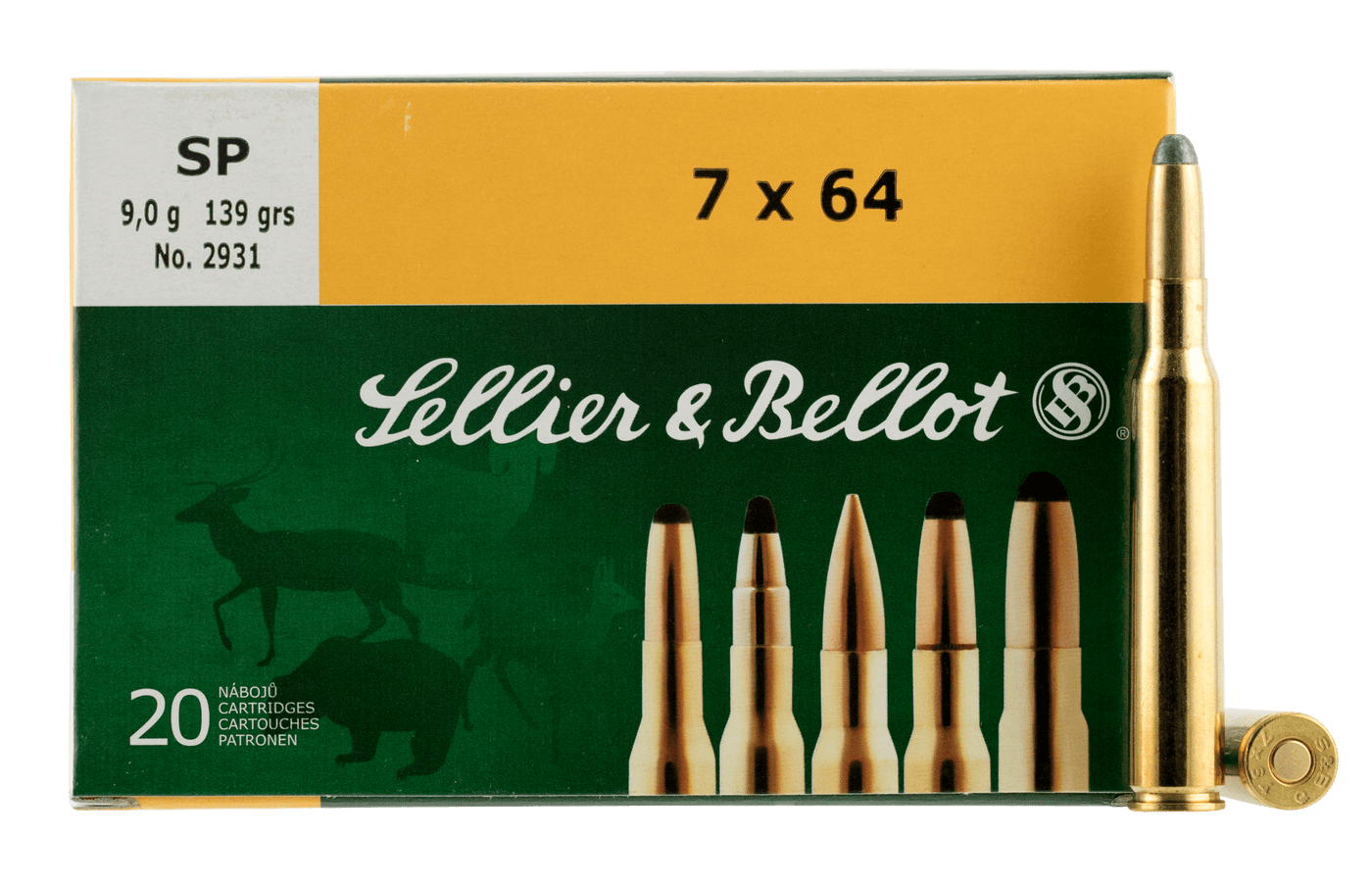 Sellier & Bellot S&b 7x64mm 139gr Jsp - 20rd 20bx/cs Ammo
