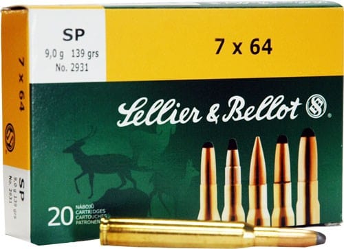 Sellier & Bellot S&b 7x64mm 139gr Jsp - 20rd 20bx/cs Ammo