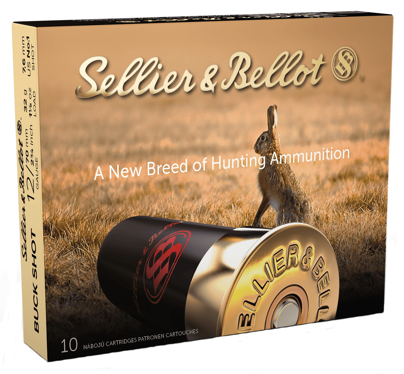 Sellier & Bellot Sellier & Bellot Shotgun, S&b Sb12bsi        12ga 2.75  1b 12pel       10/25 Ammo