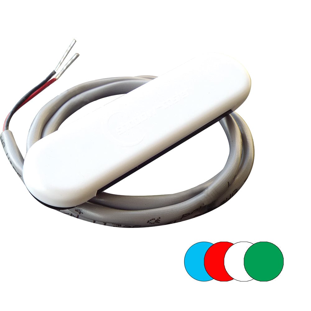 Shadow-Caster LED Lighting Shadow-Caster Courtesy Light w/2' Lead Wire - White ABS Cover - RGB Multi-Color - 4-Pack Lighting