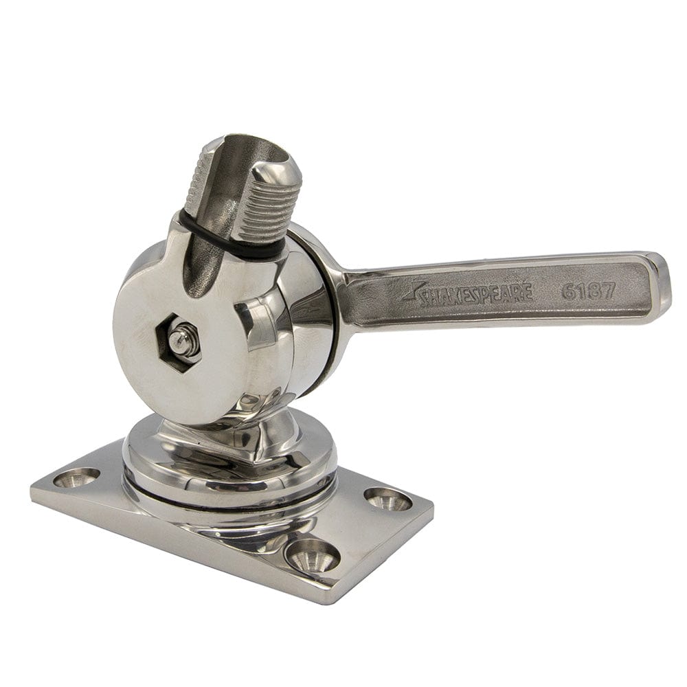 Shakespeare Shakespeare 6187 Sleek & Compact Stainless Steel Rotatable 4-Way Ratchet Mount Communication