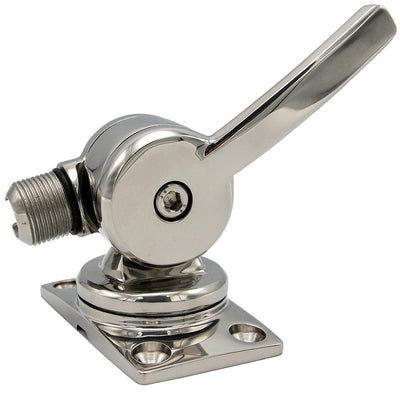 Shakespeare Shakespeare 6187 Sleek & Compact Stainless Steel Rotatable 4-Way Ratchet Mount Communication