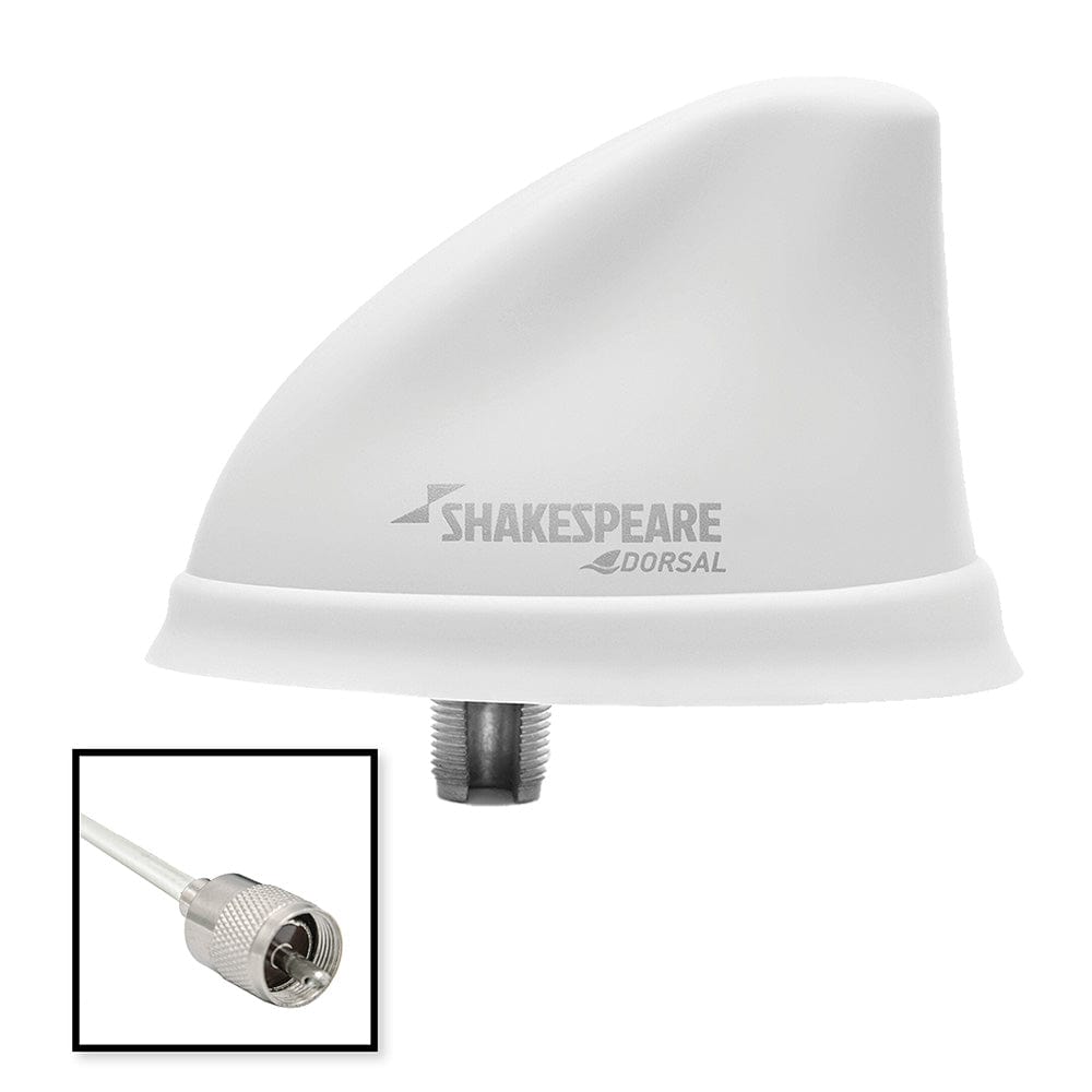 Shakespeare Shakespeare Dorsal Antenna White Low Profile 26' RGB Cable w/PL-259 Communication