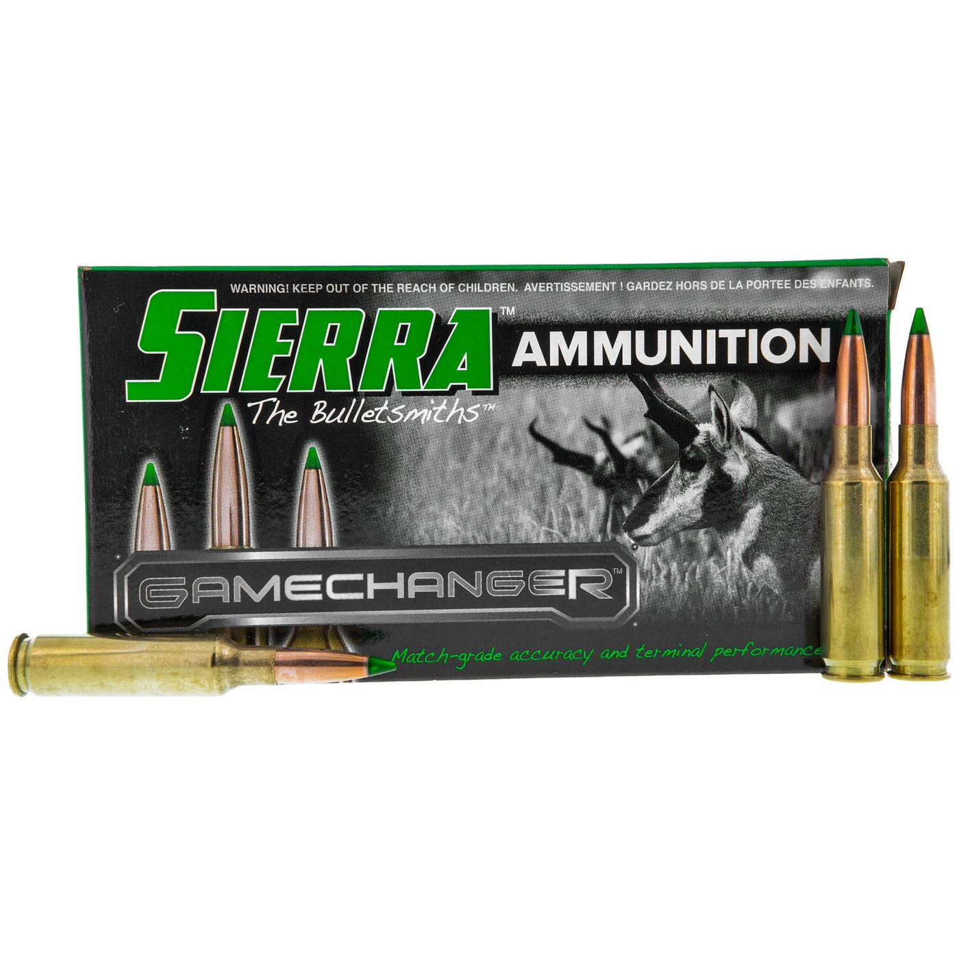 Sierra Sierra Gamechanger Rifle Ammo 30-06 Springfield 165 Gr. Tgk 165 grain / 30-06 Springfield Ammo