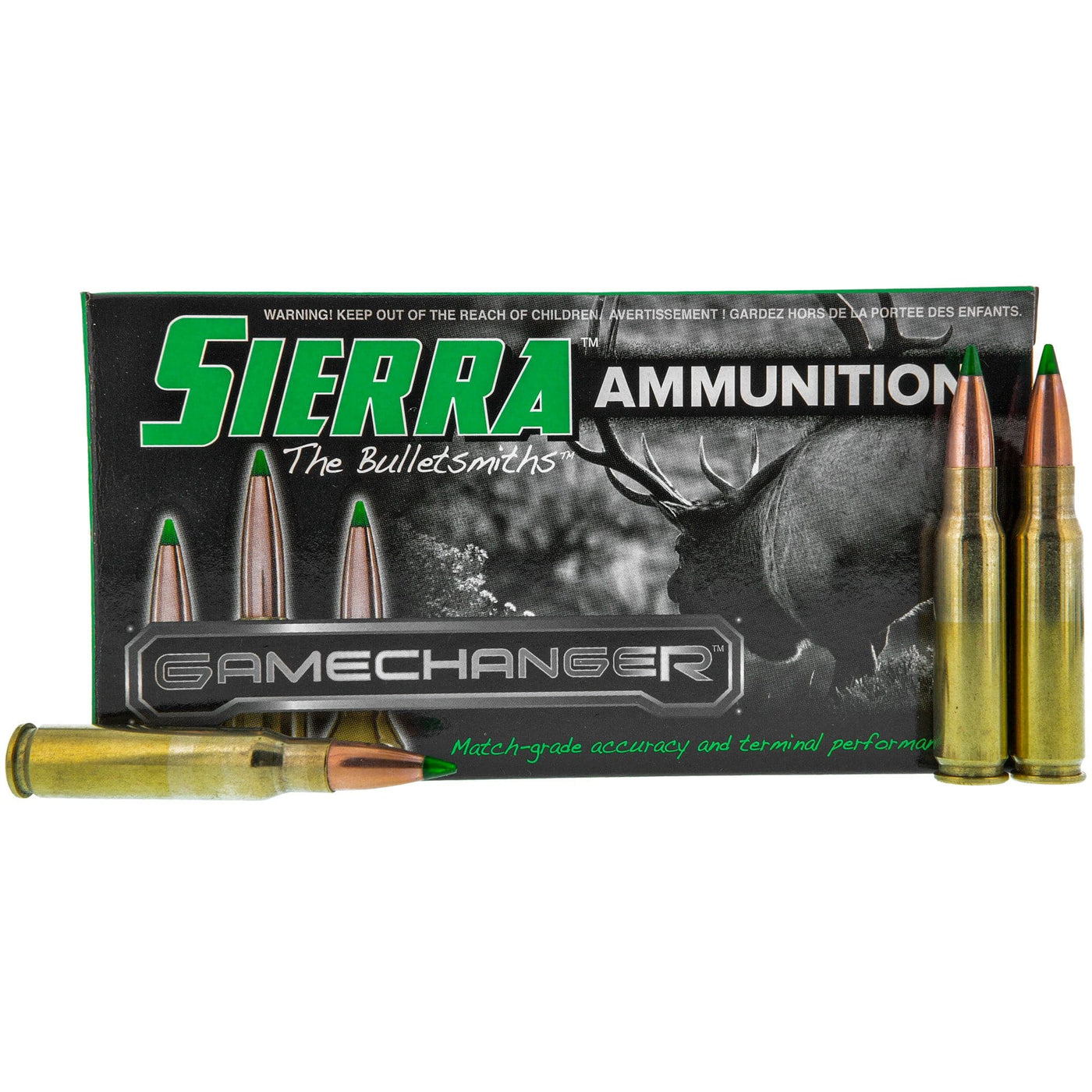Sierra Sierra Gamechanger Rifle Ammo 30-06 Springfield 165 Gr. Tgk 165 grain / 30-06 Springfield Ammo