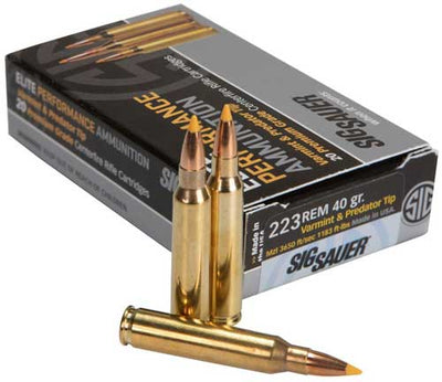 Sig Sauer Sig 223 Remington 40gr - 20rd 10bx/cs Varmint/predator Ammo