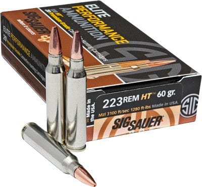 Sig Sauer Sig 223 Remington 60gr Ht - 20rd 10bx/cs Elite Hunting Ammo
