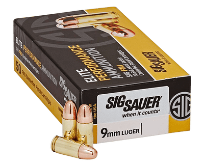 Sig Sauer Sig 9mm Luger 124gr Fmj - 50rd 20bx/cs Ammo