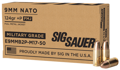 Sig Sauer Sig M17 9mm Luger +p 124gr Fmj - 50rd 20bx/cs Ammo