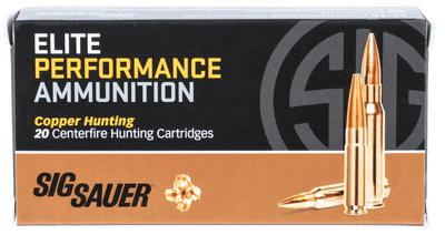 Sig Sauer Sig Sauer Elite Copper Hunting Rifle Ammo 6mm Creedmoor 80 Gr. Solid Copper 20 Rd. Ammo