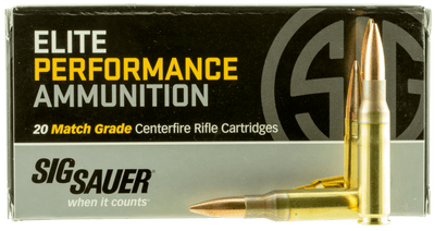 Sig Sauer Sig Sauer Elite Match Grade Performance Rifle Ammo 308 Win 168 Gr. Otm 20 Rd. Ammo