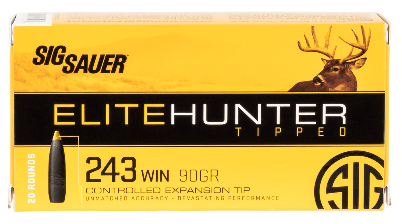 Sig Sauer Sig Sauer Elite Tipped Hunting Rifle Ammo 6.5 Creedmoor 130 Gr. Cet 20 Rd. Ammo