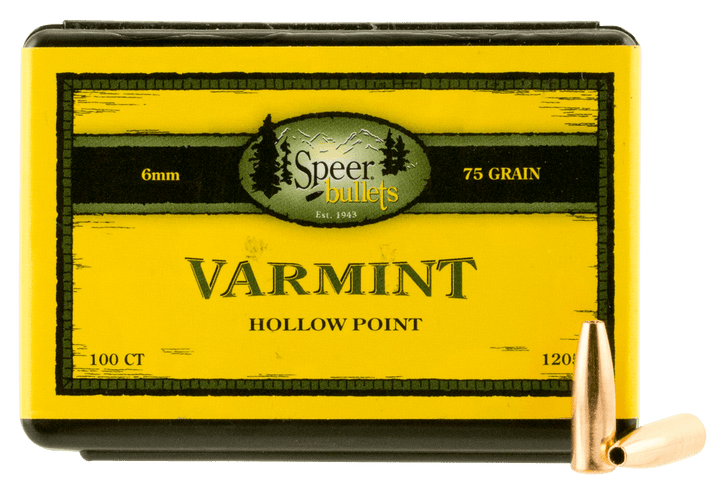 Speer Ammo Speer Ammo Varmint, Speer 1205      Bull .243  75 Hp               100 Reloading