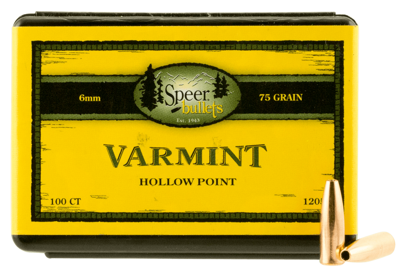 Speer Ammo Speer Ammo Varmint, Speer 1205      Bull .243  75 Hp               100 Reloading