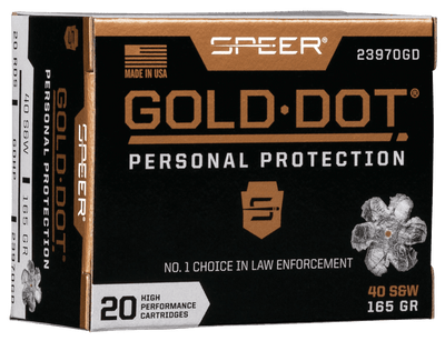 Speer Ammo Speer Gold Dot Handgun Ammo 40 S&w 165 Gr. Hp 20 Rd. Ammo