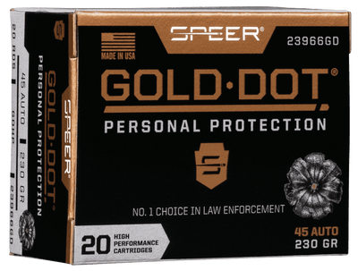 Speer Ammo Speer Gold Dot Personal Protection Pistol Ammo 45 Acp 230 Gr. Hp 20 Rd. Ammo
