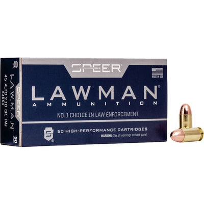 Speer Ammo Speer Lawman Pistol Ammo 45 Acp 230 Gr. Tmj 50 Rd. Ammo