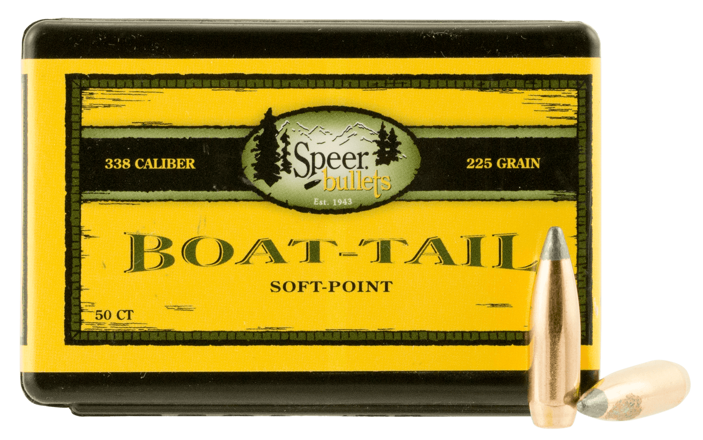 Speer Bullets Speer Bullets Rifle Hunting, Speer 2406      Bull .338 225 Bt Sp             50 Reloading