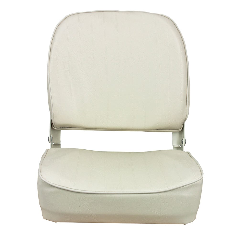 Springfield Marine Springfield Economy Folding Seat - White Boat Outfitting