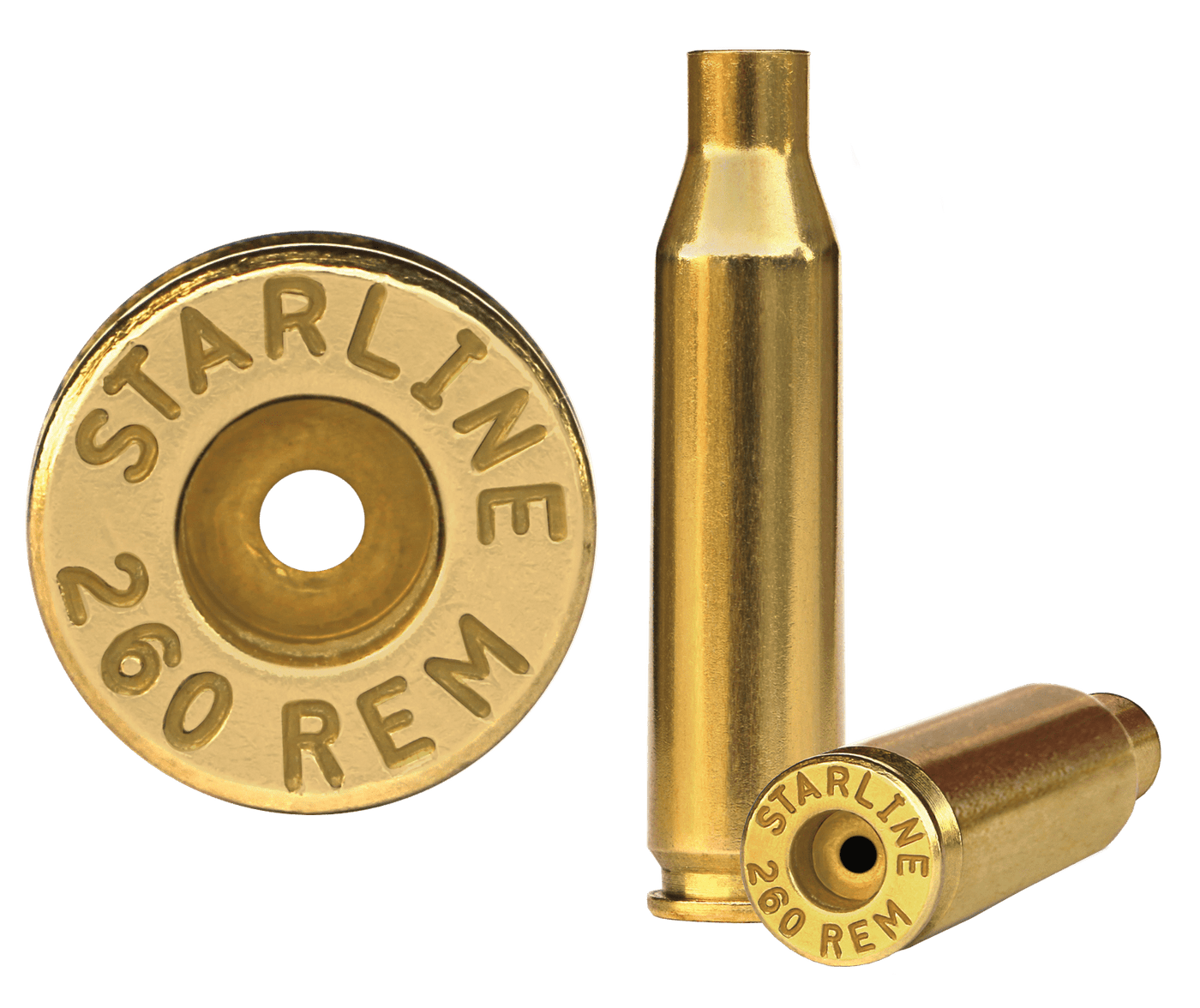 Starline Brass Starline Brass Unprimed Cases, Star 260remeup-50        Unp Brass 260 Remington Reloading